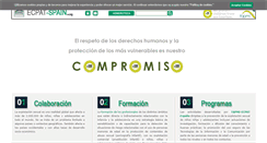 Desktop Screenshot of ecpat-spain.org